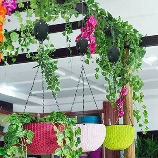 Plant Pulley Set For Garden Baskets Pots, Birds Feeder - Image 14