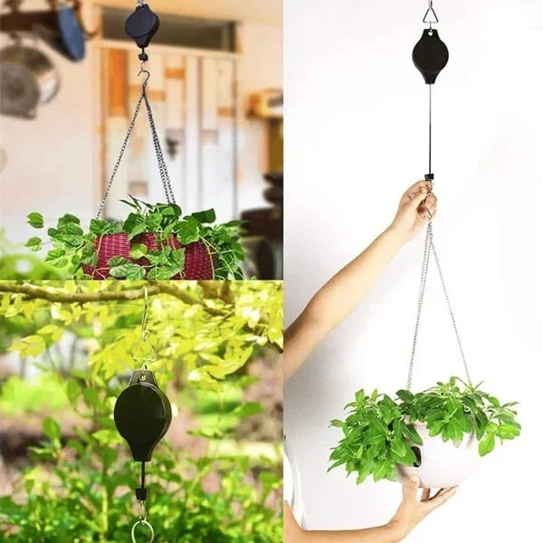 Plant Pulley Set For Garden Baskets Pots, Birds Feeder - Image 16