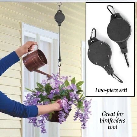 Plant Pulley Set For Garden Baskets Pots, Birds Feeder - Image 17