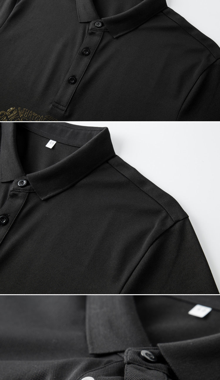 POLO Shirt Ironing Fashion Men's Short Sleeve T-Shirt - Image 4