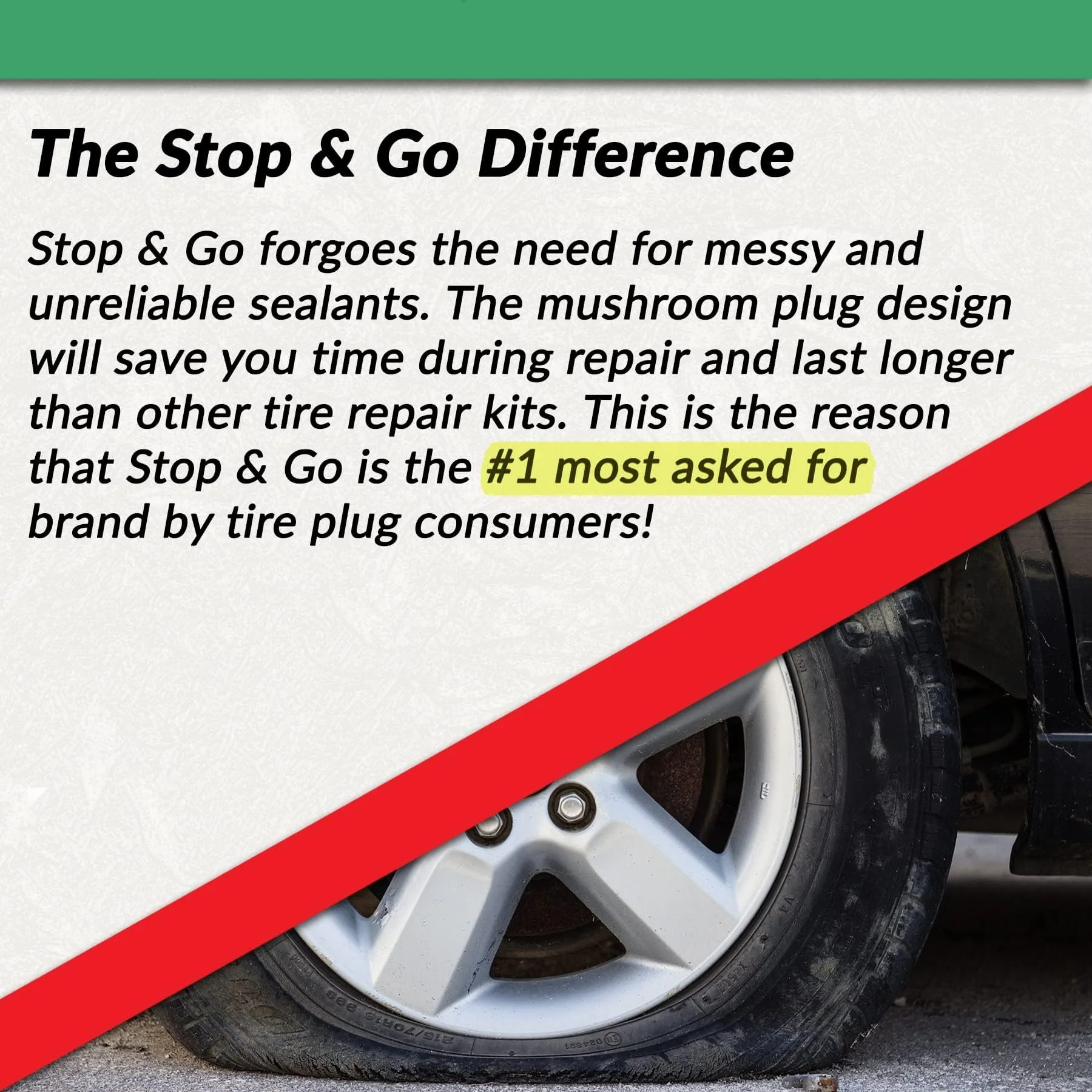 Tubeless Tire Plugger Repair Kit on Car, Motorcycle, ATV, Jeep, Truck, & Tractor - Image 6