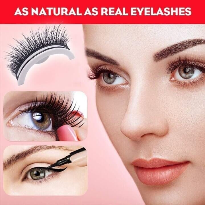 Waterproof & Reusable Self-Adhesive Eyelashes - Image 3