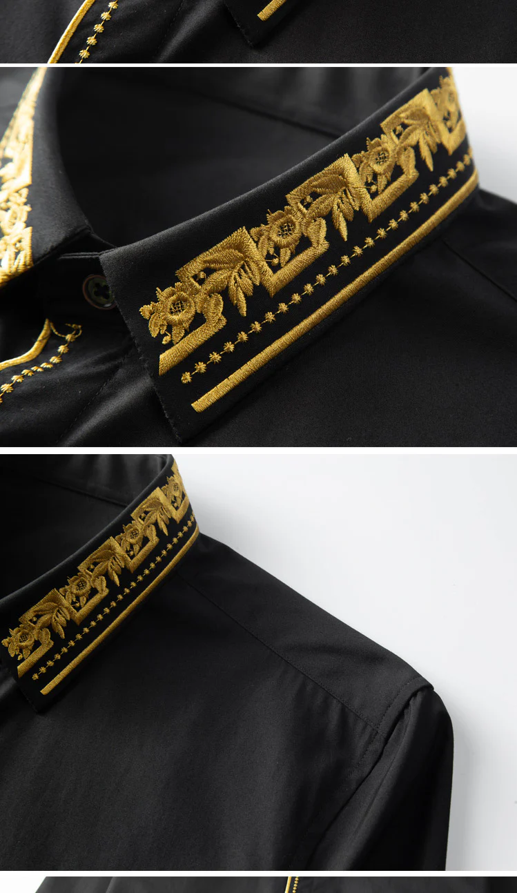 Royal Embroidery Men's Shirt Cotton - Image 4
