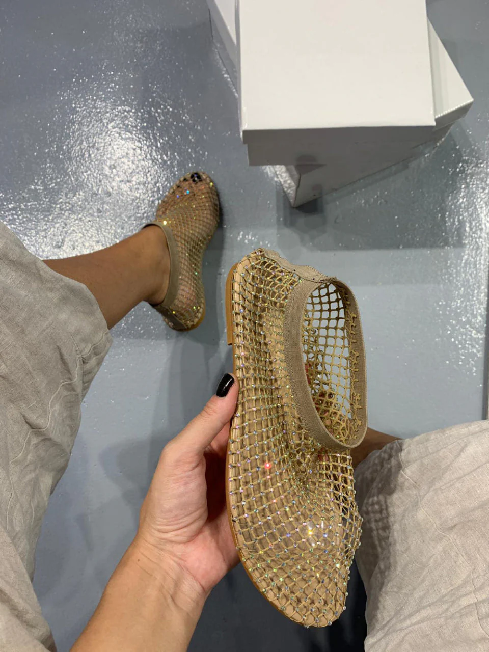 Shiny Stylish Flats - Image 8