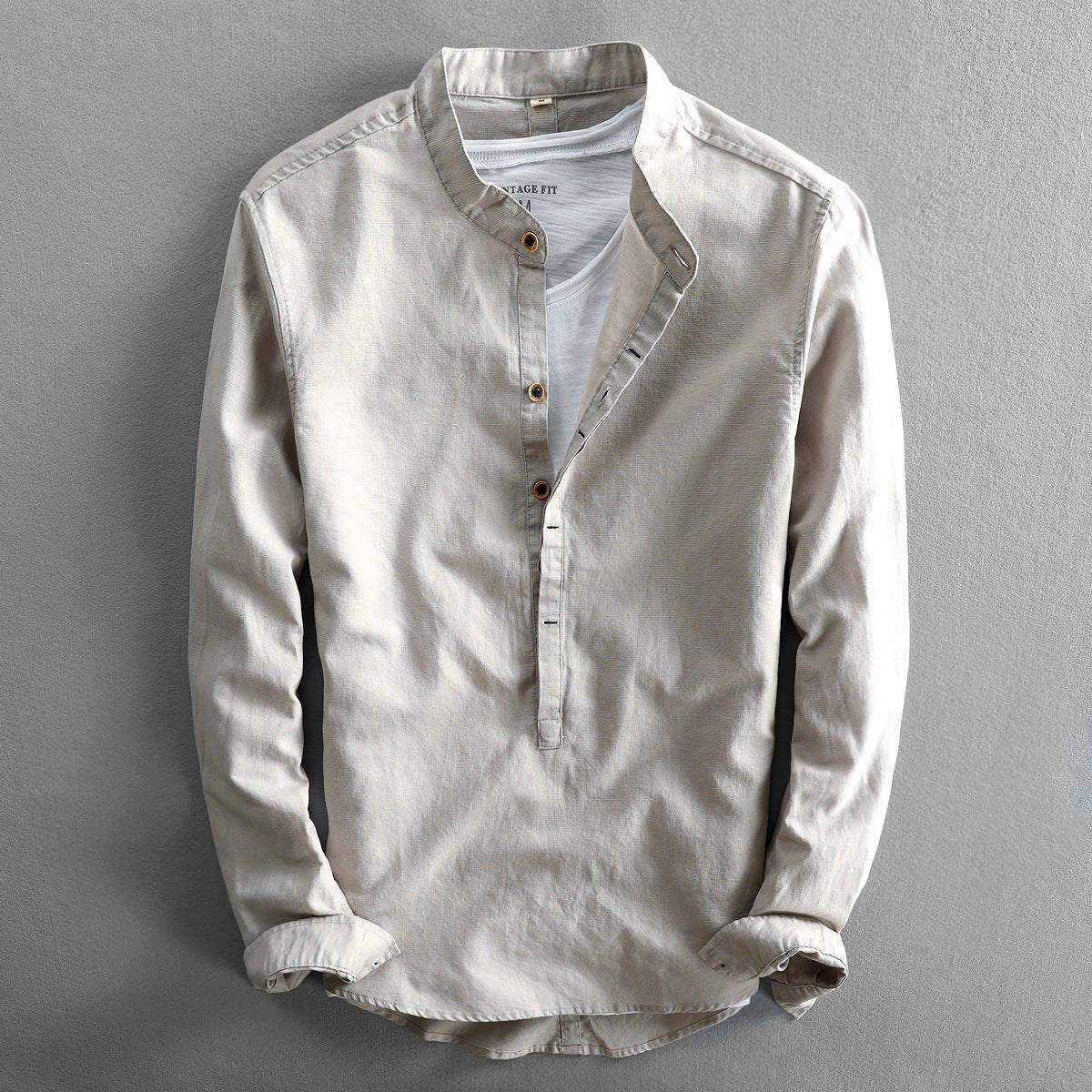 PROVENCE LONG SLEEVE LINEN SHIRT - Image 3