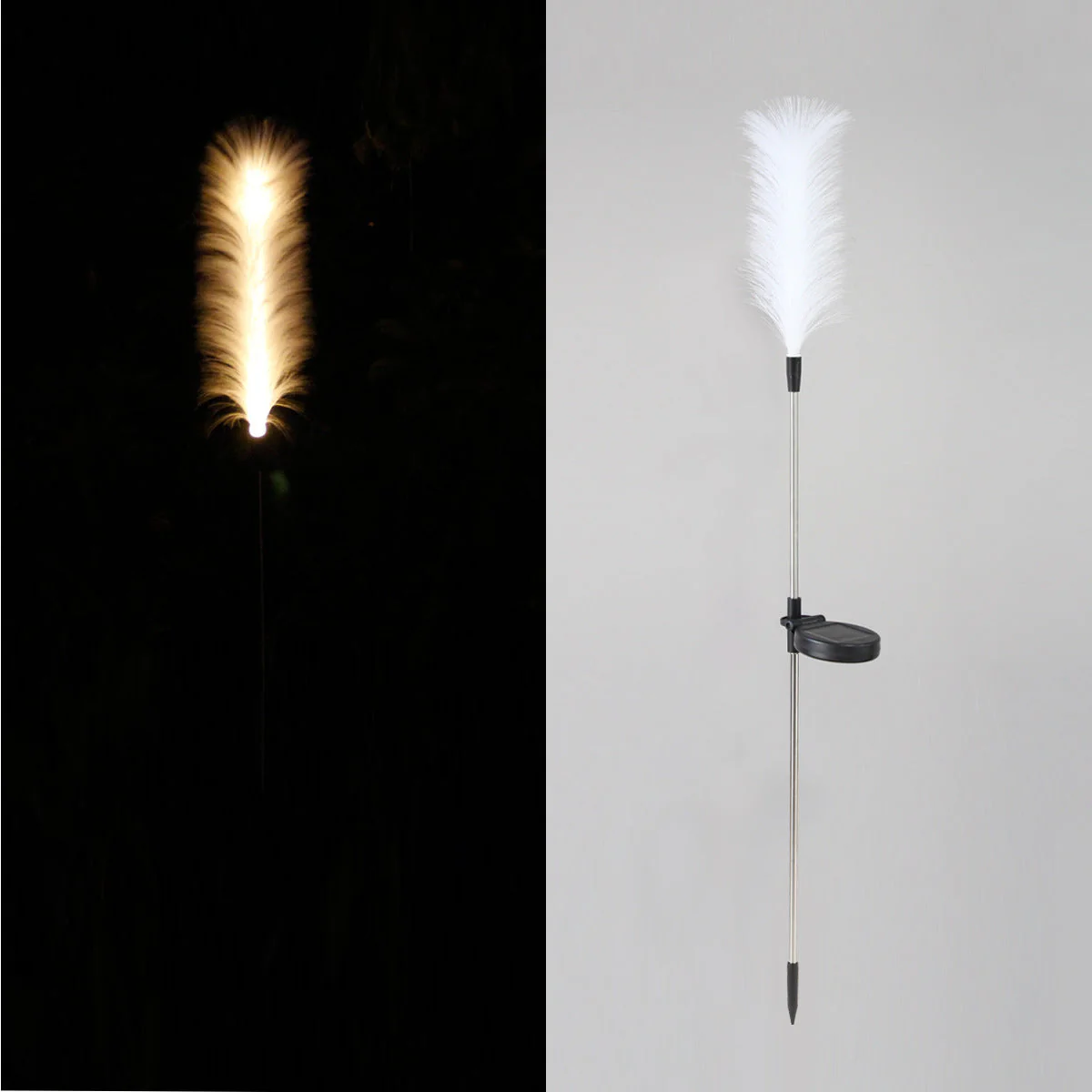 Solar Outdoor Garden Lights Decorative Waterproof Flower Fiber Optic Reed Landscape Lighting for Patio Driveway Pathway Lawn Ground - Image 8