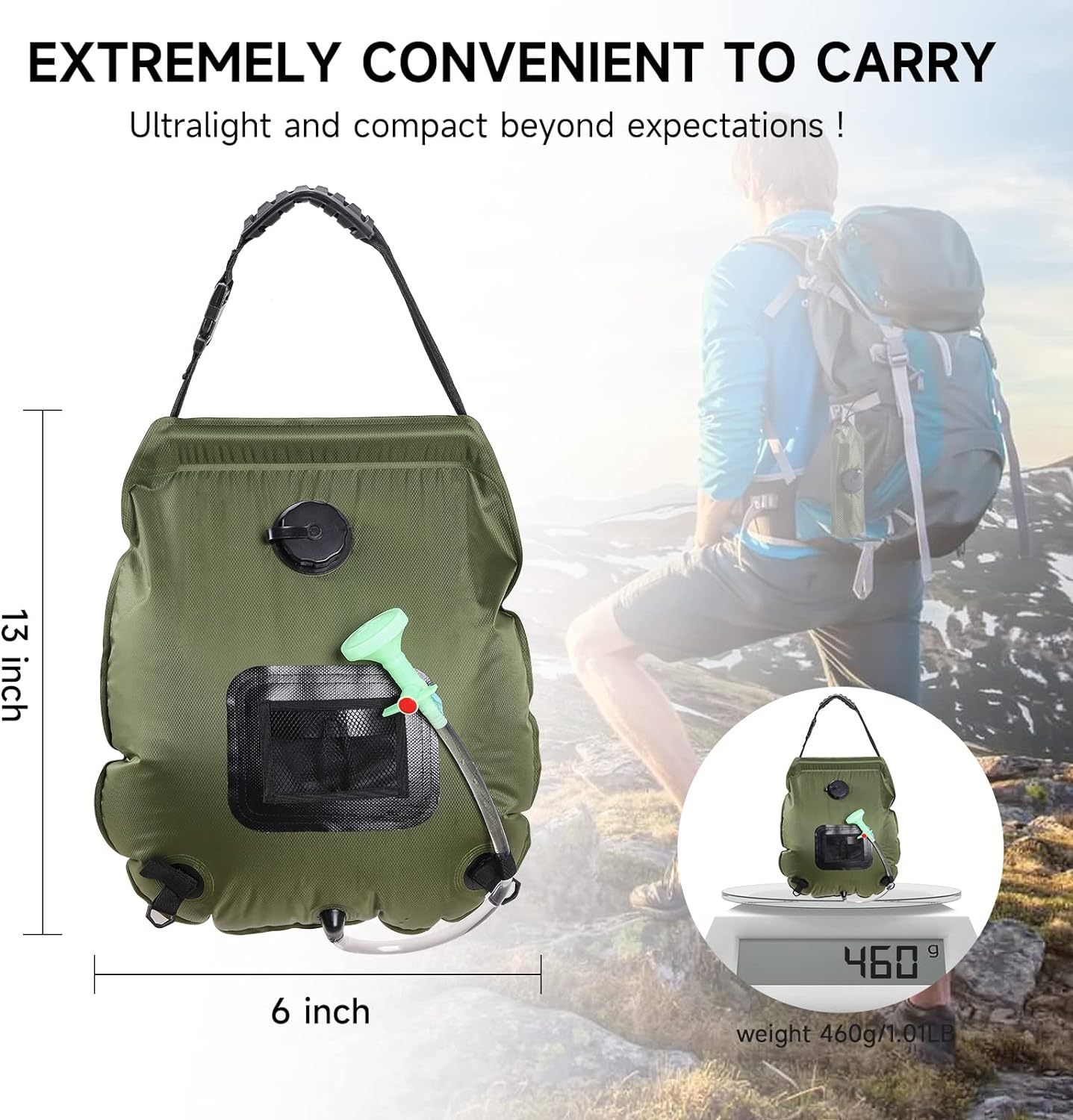 SOLAR PORTABLE SHOWER BAG - Image 3