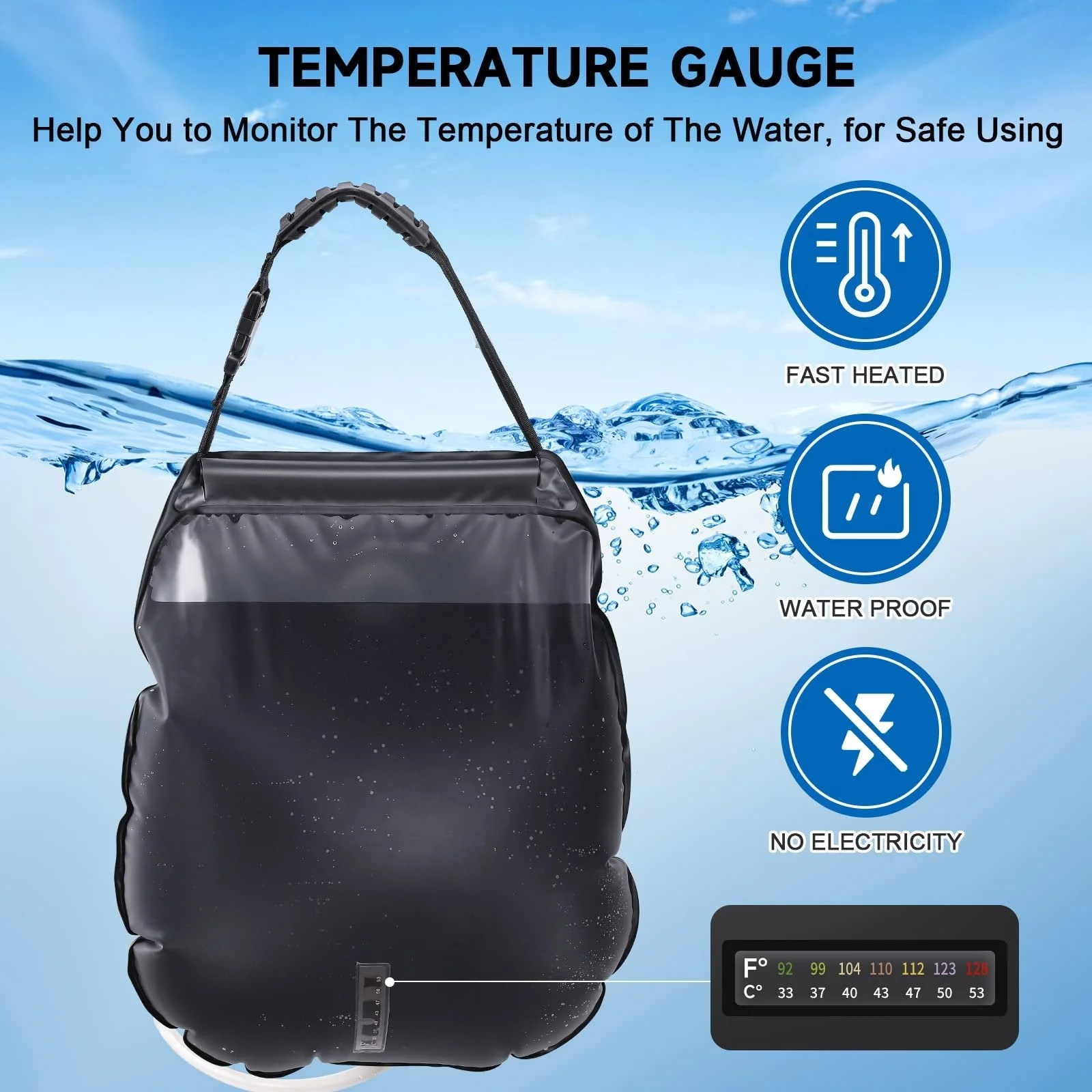 SOLAR PORTABLE SHOWER BAG - Image 4