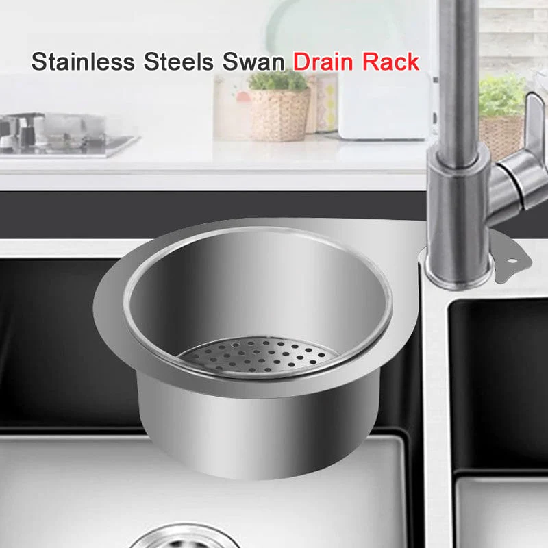 Stainless Steel Swan Sink Strainer Basket - Image 4