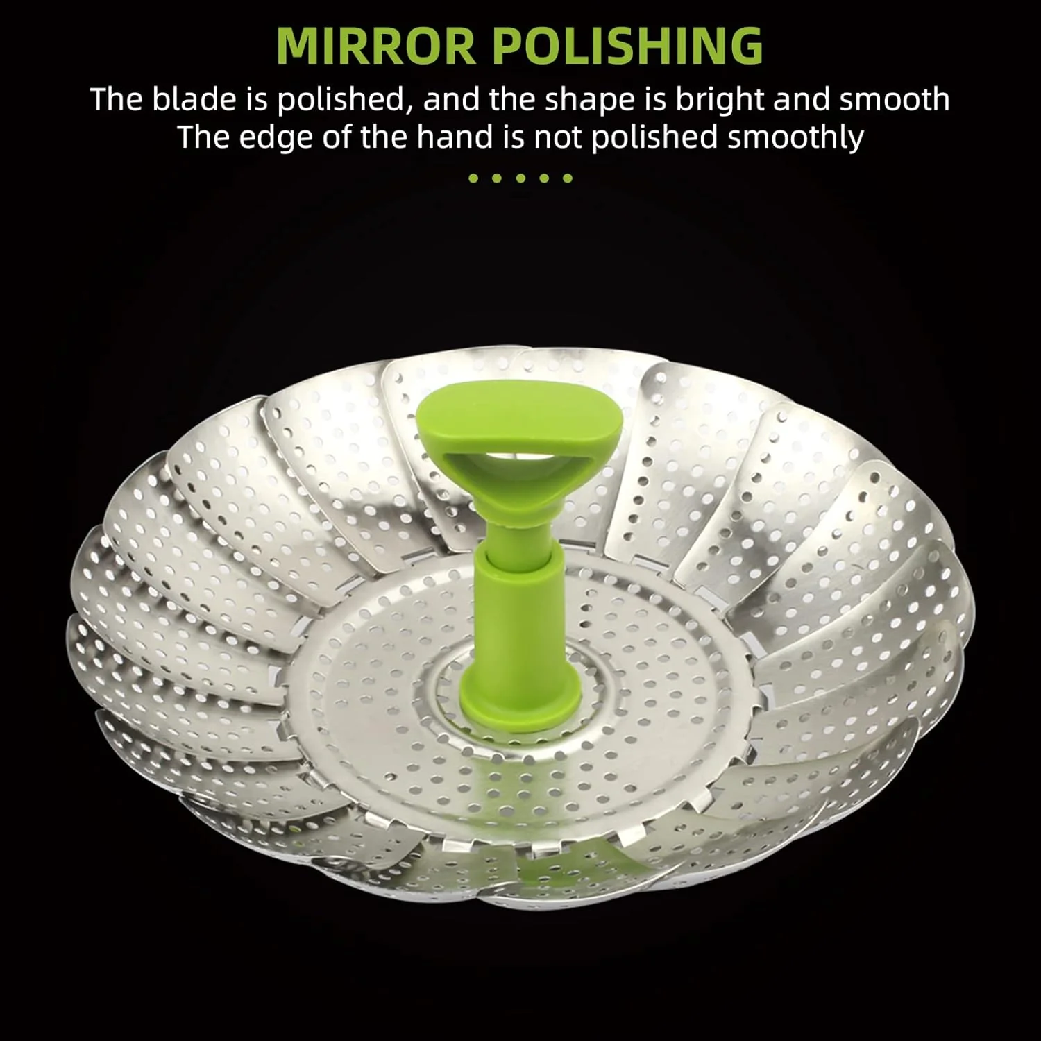 Stainless Steel Vegetable Steamer Basket - Image 3