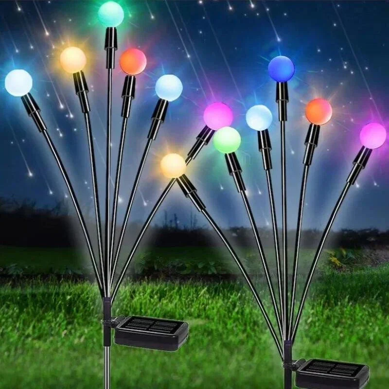 (garden-upgrade)Starburst Swaying Solar Garden Lights - Image 3