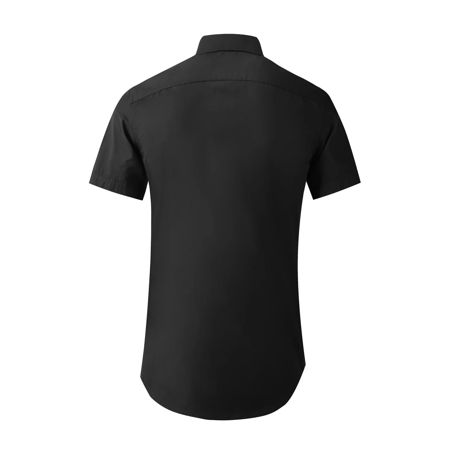 Summer short-sleeved phoenix tail embroidery men's shirt classic style - Image 3