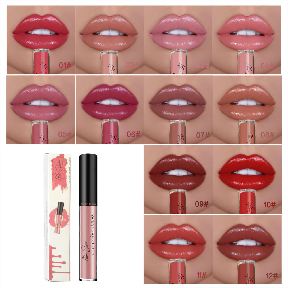 12 COLOR WATERPROOF LONG LASTING MOIST LIP GLOSS PLUMPER LIQUID LIPSTICK - Image 2