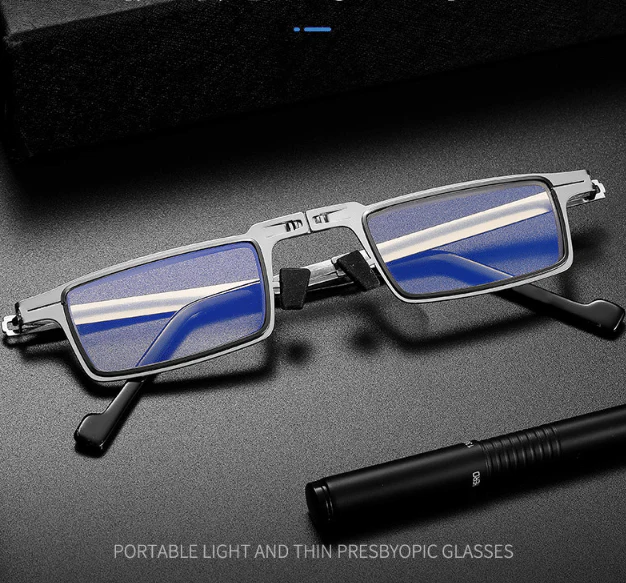 Ultra Light Titanium Material Screwless Foldable Reading Glasses - Image 3