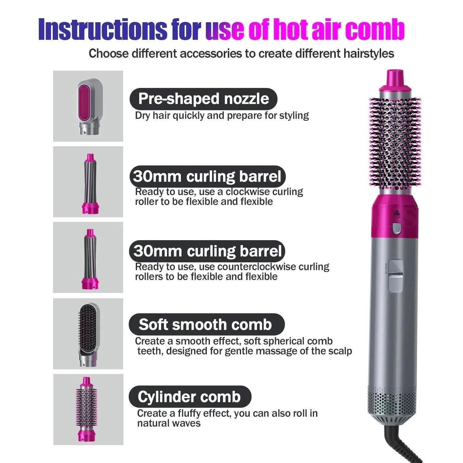 5 in 1 Complete Hair Styler Set - Image 5