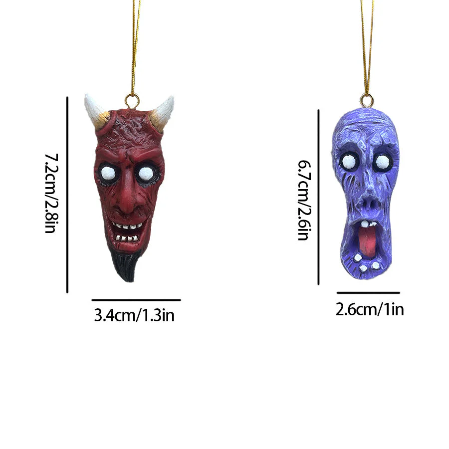 Vampire Gothic Horror Pendant Ornament Four Color Devil Skull - Image 3