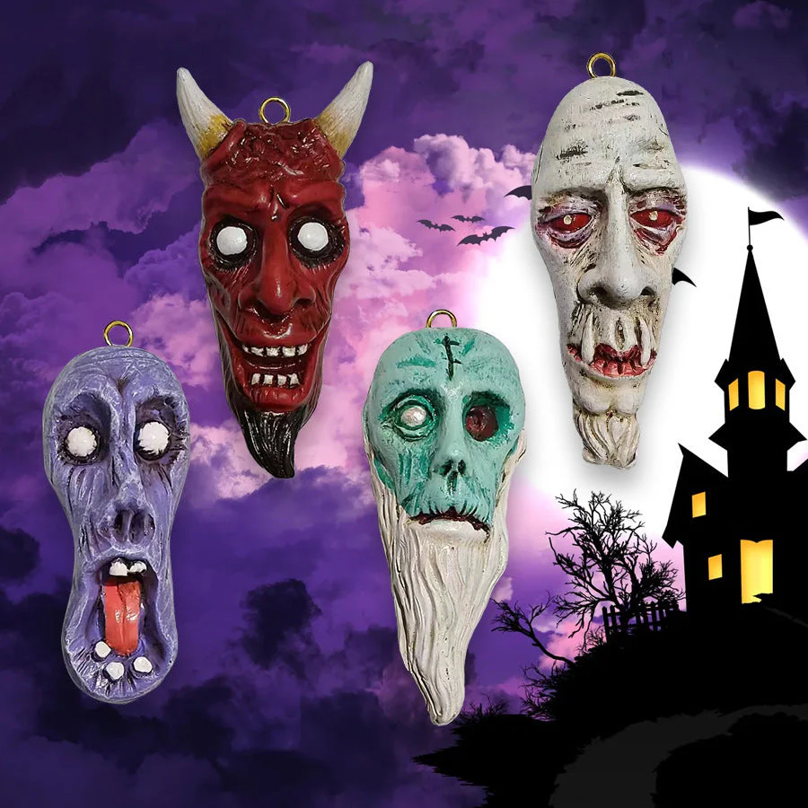 Vampire Gothic Horror Pendant Ornament Four Color Devil Skull - Image 4