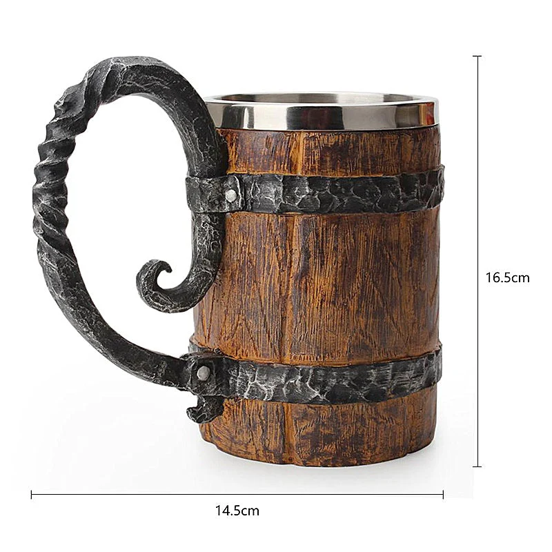 Viking Barrel Mug(Large:550ml) - Image 5