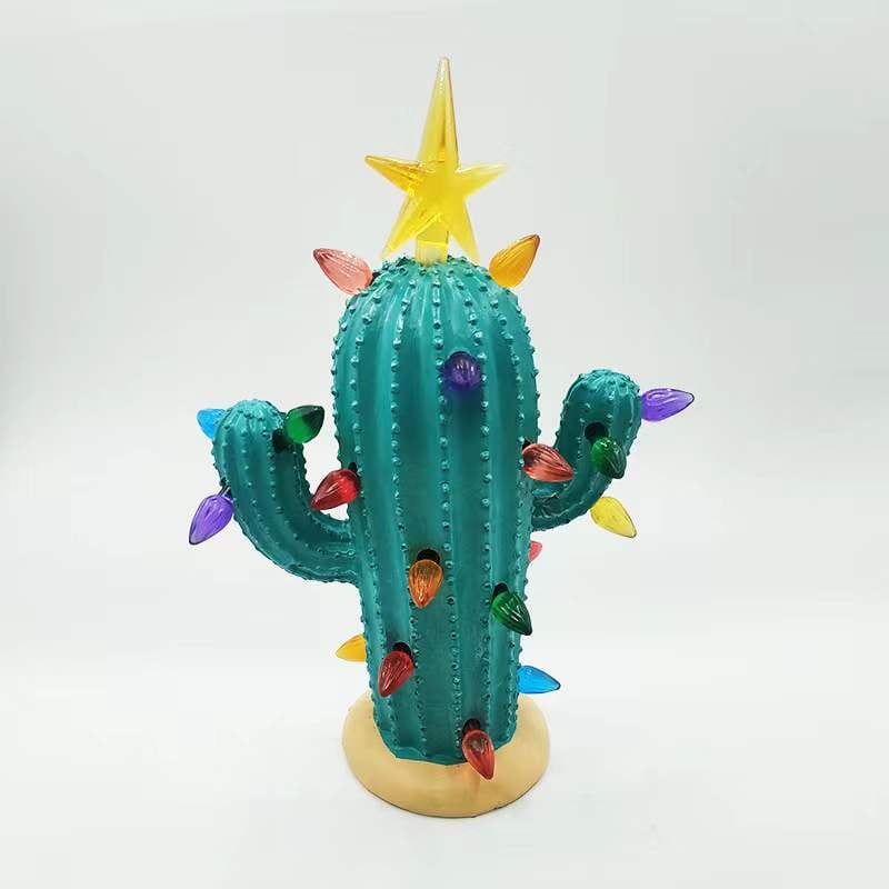 Handmade Vintage Luminous Cactus - Image 7