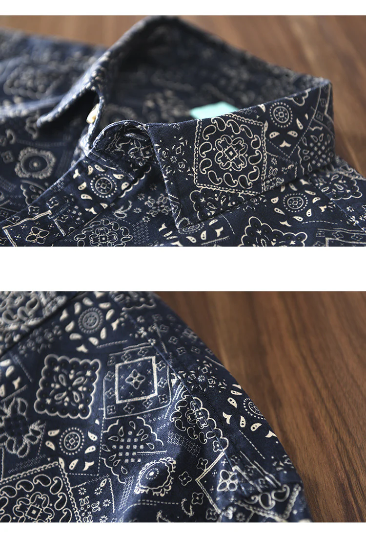 Work shirt cashew flower ethnic style Renaissance niche long-sleeved shirt - Image 4