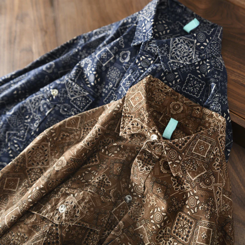Work shirt cashew flower ethnic style Renaissance niche long-sleeved shirt - Image 6