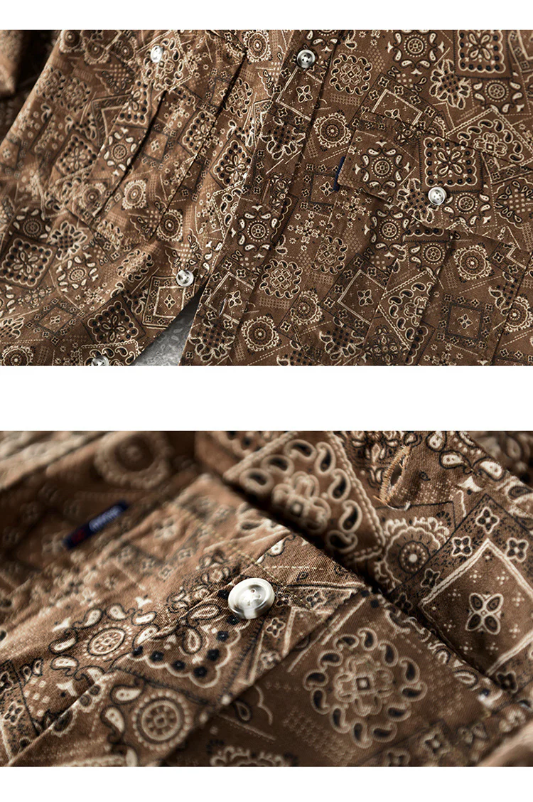 Work shirt cashew flower ethnic style Renaissance niche long-sleeved shirt - Image 8