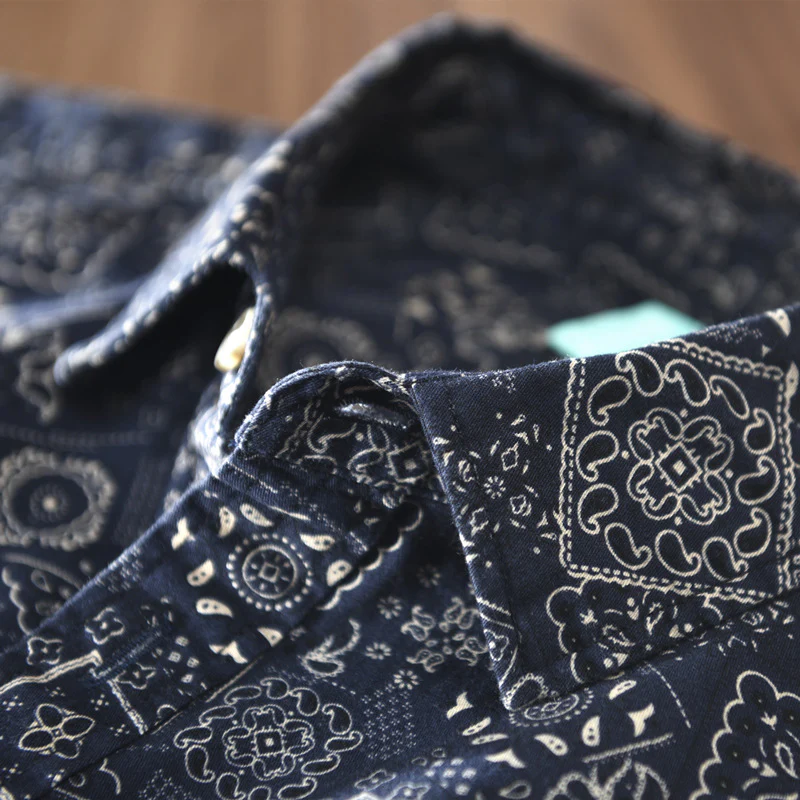 Work shirt cashew flower ethnic style Renaissance niche long-sleeved shirt - Image 9