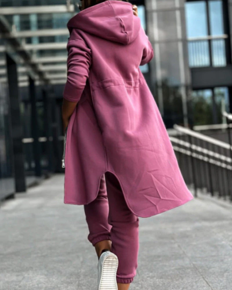 Two-piece set consisting of a plain coat and trousers - Image 6